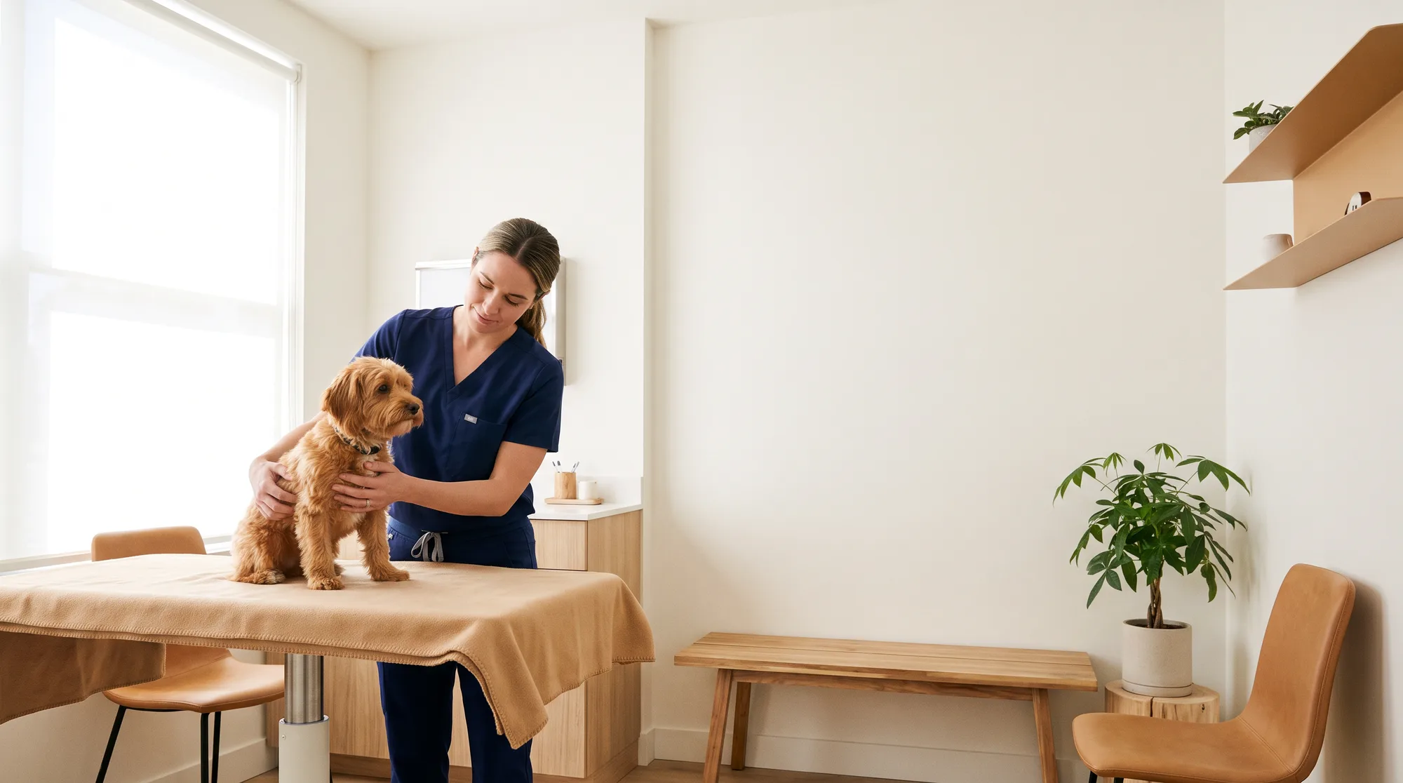 Atendimento veterinário em consultório